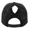 MRT Embroidered Black/Swirl Ponytail Hat (Snapback) Photo 2