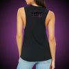 Never Give Up Women's Flowy Black/Pink Tank (PRE-ORDER ONLY) Photo 2