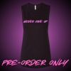 Never Give Up Women's Flowy Black/Pink Tank (PRE-ORDER ONLY) Photo 1