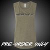 Never Give Up Women's Flowy Green Tank (PRE-ORDER ONLY) Photo 1